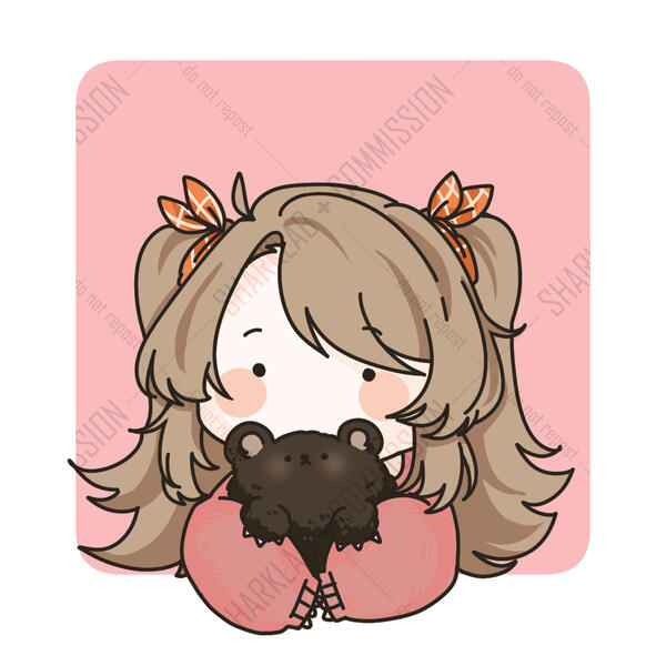 [Line art] Bust up | Falt Color