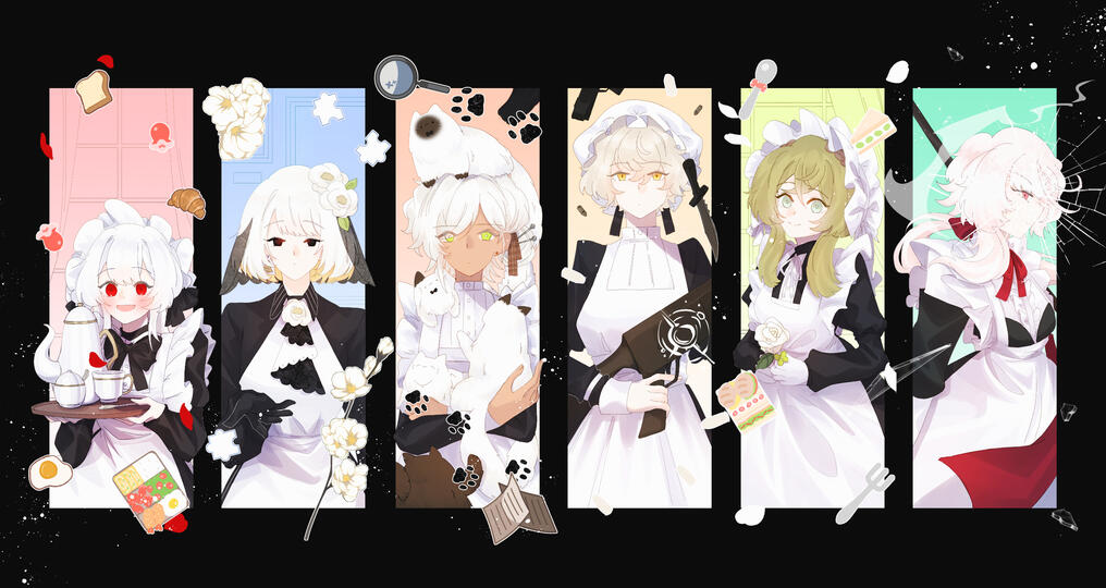 [Line art] Half body | Full Color